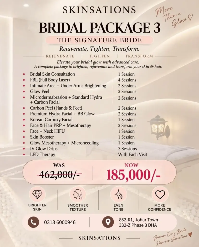 4 Head-to-Toe Bridal Glow Packages